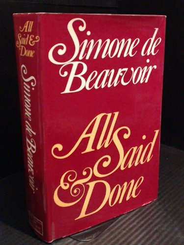 Stock image for All Said and Done for sale by Better World Books Ltd