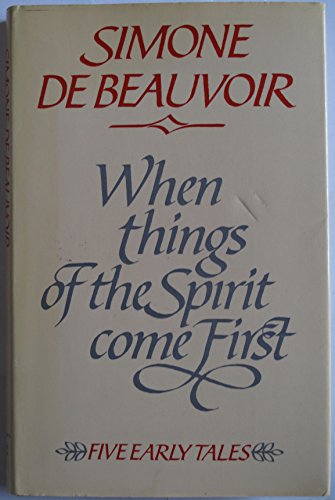Stock image for When Things of the Spirit Come First: Five Early Tales for sale by Jenson Books Inc