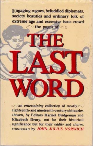 Beispielbild fr THE LAST WORD. zum Verkauf von Cambridge Rare Books