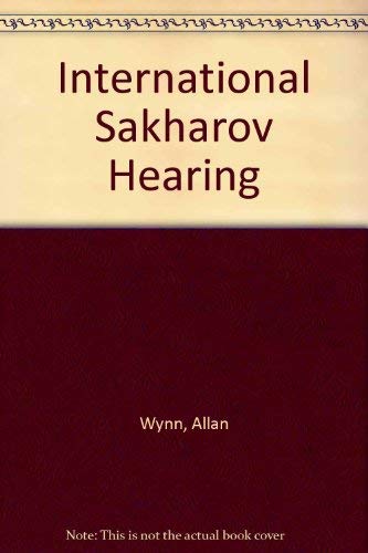 Imagen de archivo de Fifth International Sakharov Hearing: Proceedings April, 1985 a la venta por MusicMagpie