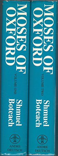 Stock image for Moses of Oxford: A Jewish Vision of a University and Its Life (2 Volume Set) for sale by HPB-Red