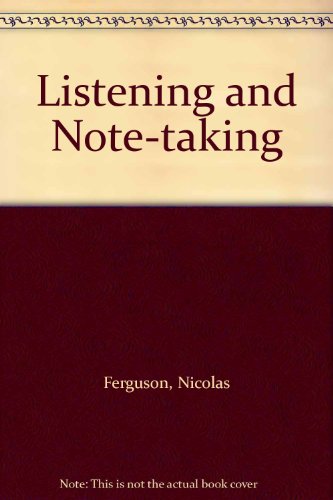 9780237503086: Listening and Note-taking (English by Objectives / Nicolas Ferguson)