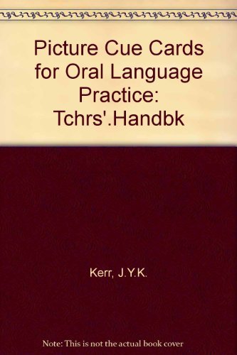 Imagen de archivo de Picture Cue Cards for Oral Language Practice: Tchrs'. Handbk a la venta por HPB-Red