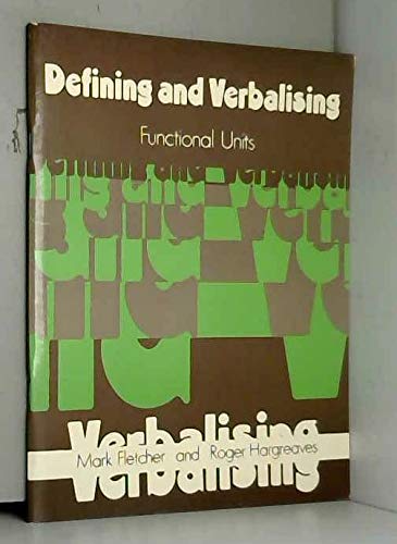 Defining and Verbalising (9780237504229) by Roger Hargreaves