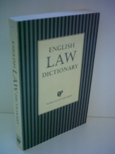 English Law Dictionary (9780237510091) by Collin, P.H.