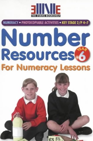9780237520861: Number Resources for Numeracy Lessons: Year 6 (The Evans Bookshelf)