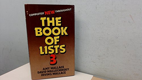 Stock image for The People's Almanac Presents the Book of Lists 3 for sale by Better World Books Ltd