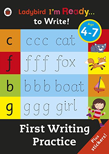 Stock image for First Writing Practice: Ladybird I'm Ready to Write Sticker Activity Book for sale by AwesomeBooks