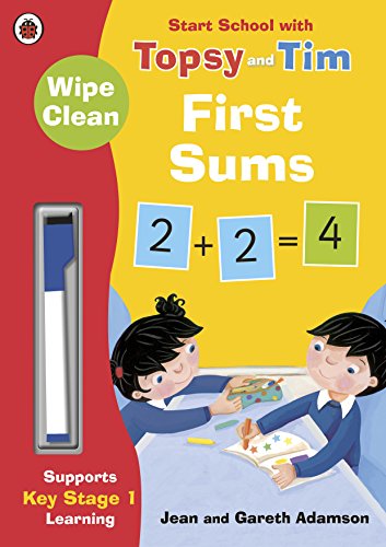 Imagen de archivo de Wipe-Clean First Sums: Start School with Topsy and Tim a la venta por WorldofBooks