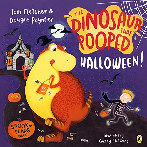 Imagen de archivo de The Dinosaur that Pooped Halloween!: A spooky lift-the-flap adventure a la venta por Reuseabook