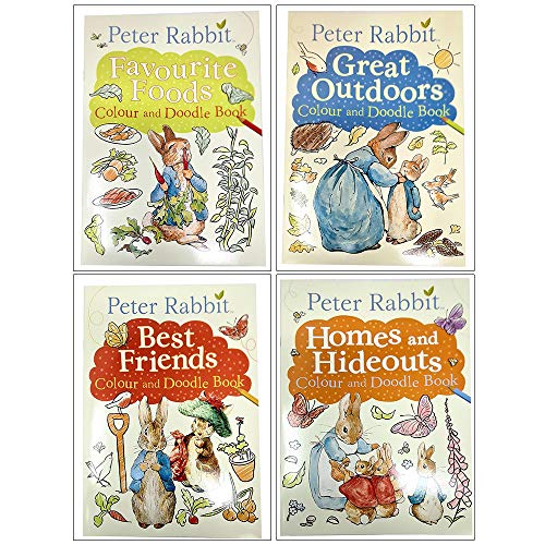 Stock image for Peter Rabbit Colour and Doodle Book 4 Books Collec for sale by MusicMagpie