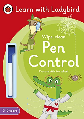 Imagen de archivo de Pen Control: A Learn With Ladybird Wipe-Clean Activity Book 3-5 Years a la venta por Blackwell's