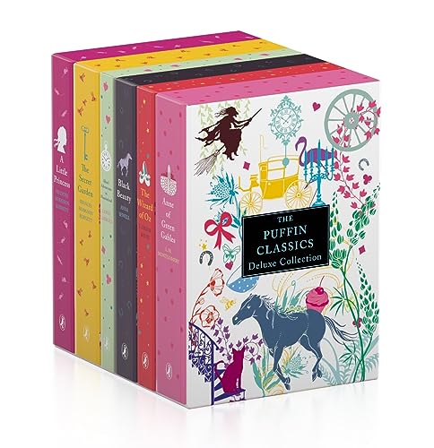 Stock image for The Puffin Classics Deluxe Collection Box Set Anne of Green Gables; The Wizard of Oz; Black Beauty; Alice's Adventures in Wonderland; The Secret Garden; A Little Princess for sale by Bay Used Books