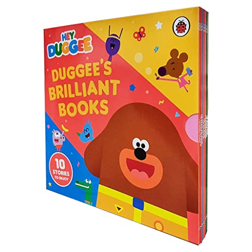 Stock image for Hey Deggee : Duggee's Brilliant 10 Books Stories Collection Set (The Fashion Badge, The Duck Badge, The Island Badge, The Glasses Badge, The Caterpillar Badge, The Leaf Badge, The Jam Badge & More) for sale by WorldofBooks