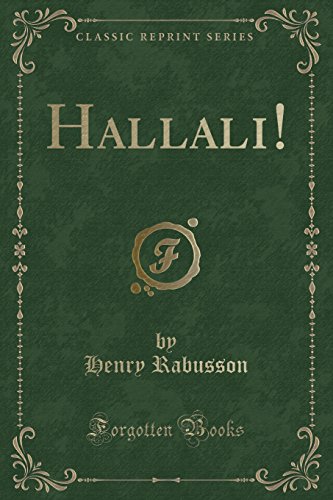 Beispielbild fr Hallali Classic Reprint zum Verkauf von PBShop.store US