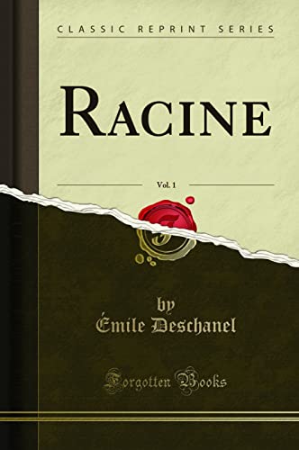 Stock image for Racine, Vol 1 Classic Reprint for sale by PBShop.store US