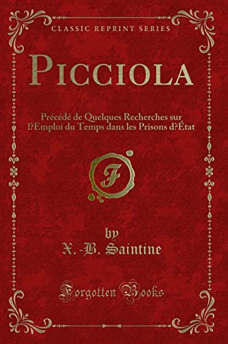 Stock image for Picciola (Classic Reprint) for sale by Forgotten Books