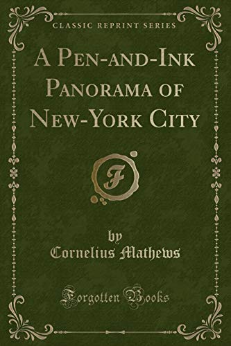 Imagen de archivo de A PenandInk Panorama of NewYork City Classic Reprint a la venta por PBShop.store US