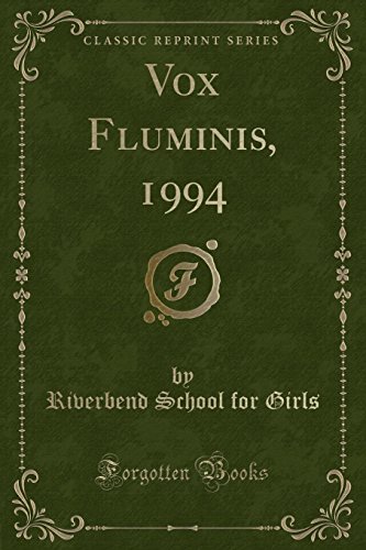 Stock image for Vox Fluminis, 1994 Classic Reprint for sale by PBShop.store US