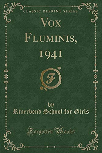Stock image for Vox Fluminis, 1941 Classic Reprint for sale by PBShop.store US