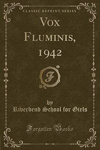 Stock image for Vox Fluminis, 1942 Classic Reprint for sale by PBShop.store US