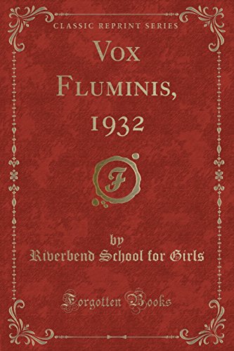 Stock image for Vox Fluminis, 1932 Classic Reprint for sale by PBShop.store US