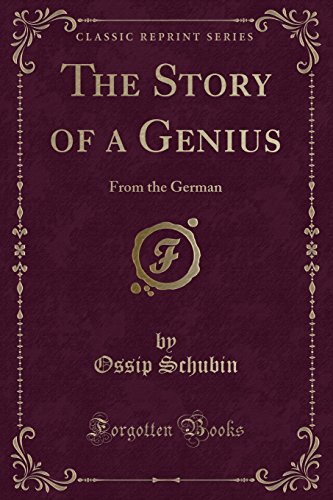 Imagen de archivo de The Story of a Genius a la venta por PBShop.store US