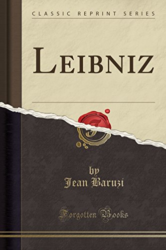 Imagen de archivo de Leibniz (Classic Reprint) a la venta por PBShop.store US