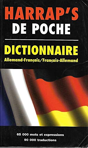 Imagen de archivo de Harrap's de poche : Dictionnaire allemand-franais / franais-allemand a la venta por Librairie Th  la page