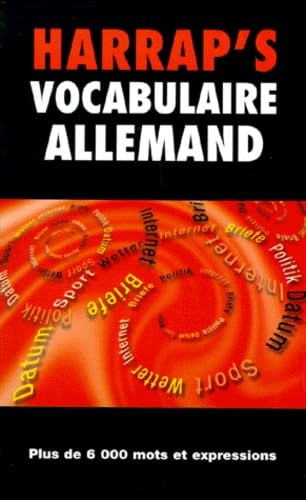 9780245503856: Harrap's vocabulaire allemand