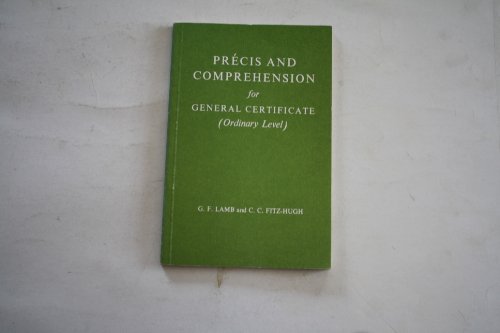 Imagen de archivo de Precis and Comprehension for General Certificate a la venta por medimops