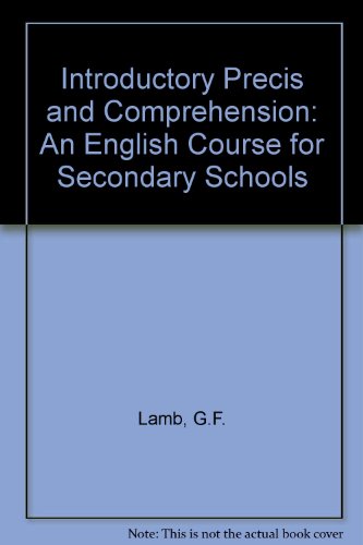 9780245526541: Introductory Precis and Comprehension: An English Course for Secondary Schools
