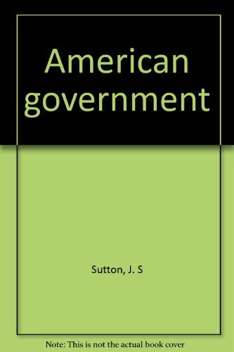 American government (9780245535628) by J. S Sutton