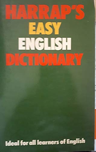 Beispielbild fr Harrap s Easy English Dictionary zum Verkauf von medimops