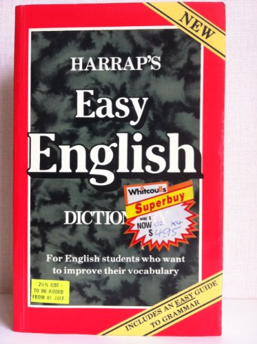 Beispielbild fr Harrap's Easy English Dictionary zum Verkauf von WorldofBooks