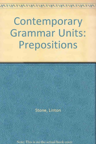9780245537707: Contemporary Grammar Units: Prepositions Bk. 1