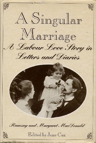 Imagen de archivo de A Singular Marriage : A Labour Love Story in Letters and Diaries a la venta por Better World Books