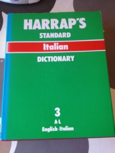 9780245596353: English-Italian (Pt.2) (Sansoni-Harrap Standard Italian-English, English-Italian Dictionary)