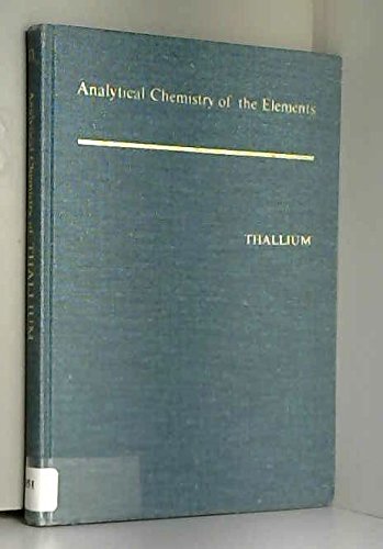 Analytical Chemistry of Thallium