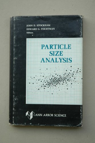Stock image for Particle Size Analysis for sale by Bingo Used Books