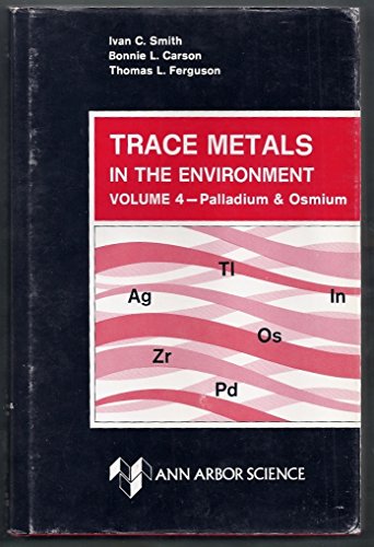 9780250402175: Trace Metals in the Environment: Palladium and Osmium v. 4