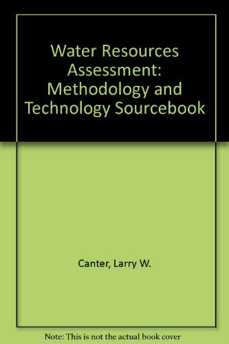 Stock image for Water Resources Assessment : Methodology and Technology Sourcebook for sale by Better World Books