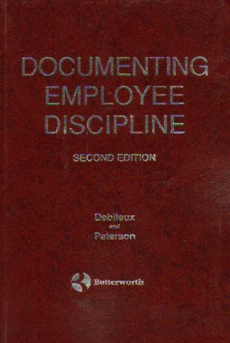 Stock image for Documenting employee discipline for sale by HPB-Red