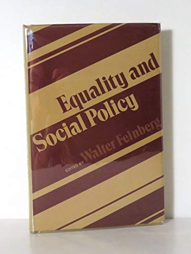 Imagen de archivo de Equality & Social Policy a la venta por Kennys Bookstore
