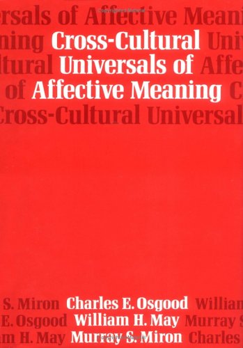 Imagen de archivo de Cross-Cultural Universals of Affective Meaning a la venta por HPB Inc.