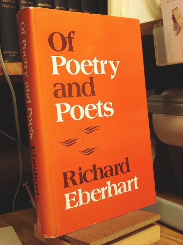 Imagen de archivo de Of Poetry and Poets a la venta por HPB-Red