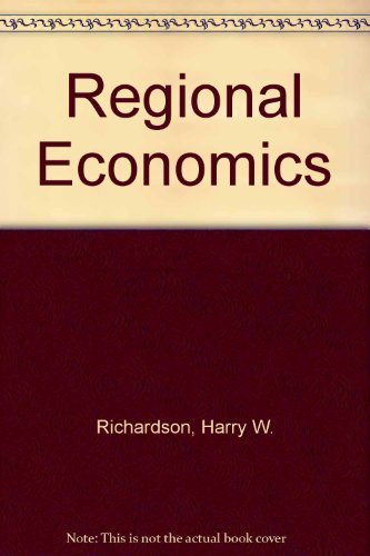 Stock image for REGIONAL ECONOMICS for sale by Wonder Book