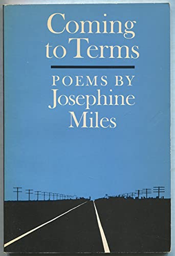 Imagen de archivo de Coming to Terms : Poems a la venta por Better World Books