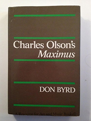 Stock image for Charles Olson's Maximus for sale by Better World Books