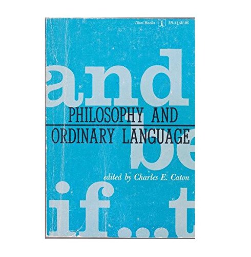 Stock image for Philosophy and Ordinary Language for sale by HPB-Ruby